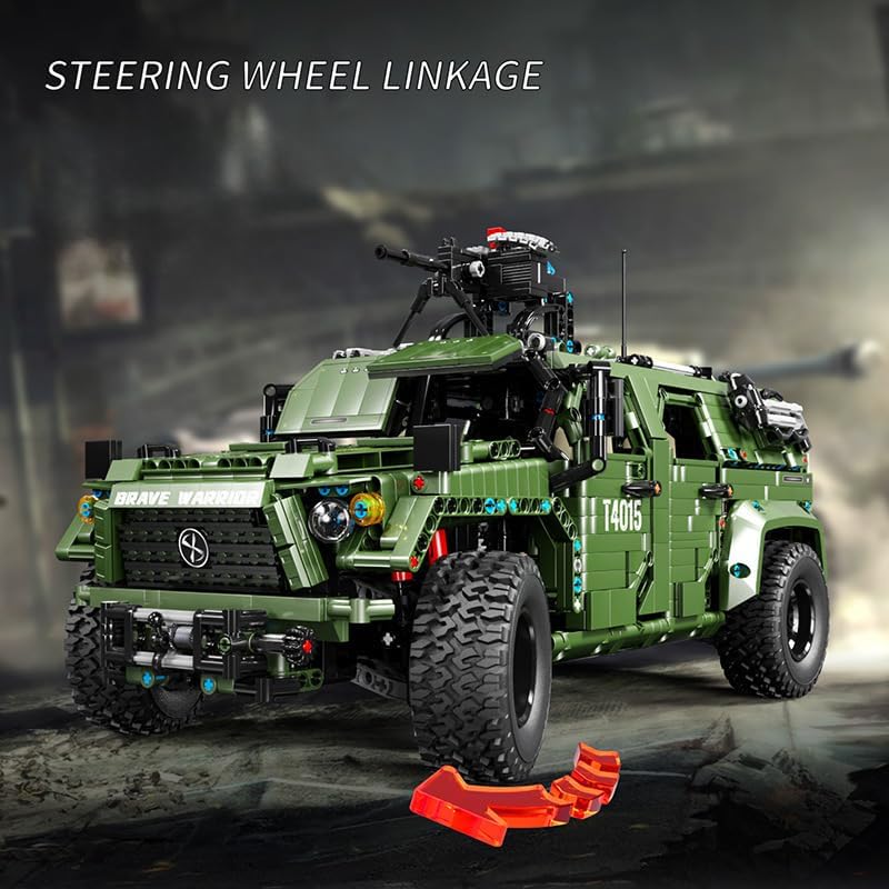 T4015 Warrior Military Car with steering wheel linkage