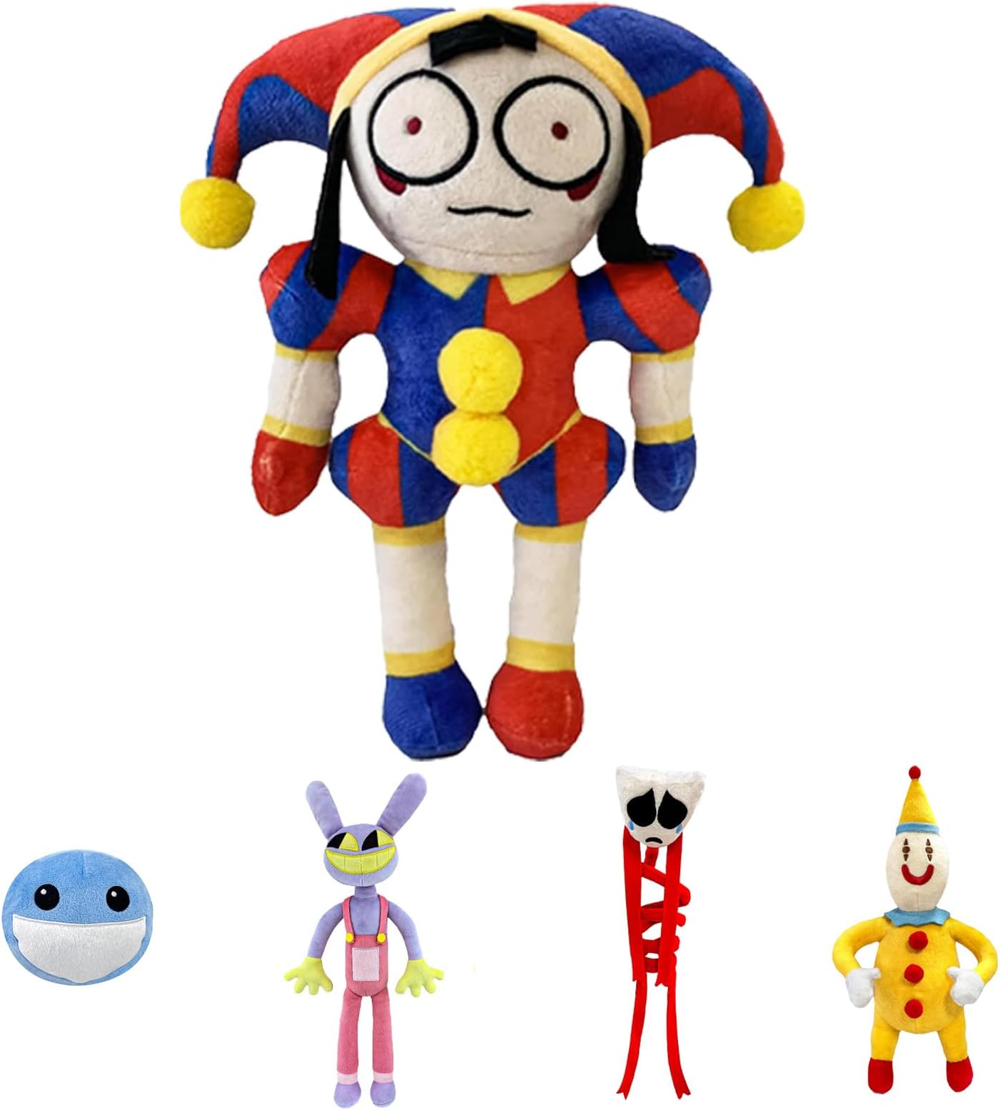 POPOYU The Amazing Digital Circus Plush, Digital Circus Plush, Digital Circus Cuddly Toy, Pomni Digital Circus, Digital Circus Figures Toy for TV Fans, Children, Christmas, Birthday Gifts