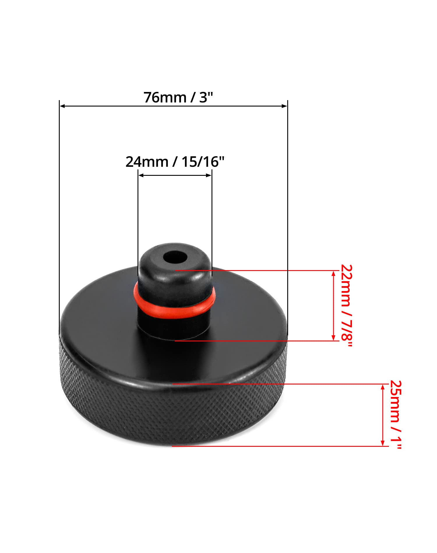 Cuscinetti per cric QWORK® 4 pezzi in gomma per Tesla Model 3 Model Y Model S proteggi telaio auto
