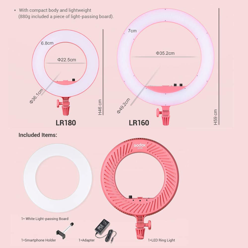 GODOX LR180B LED-RINGLEUCHTE ANILLO DE LUZ