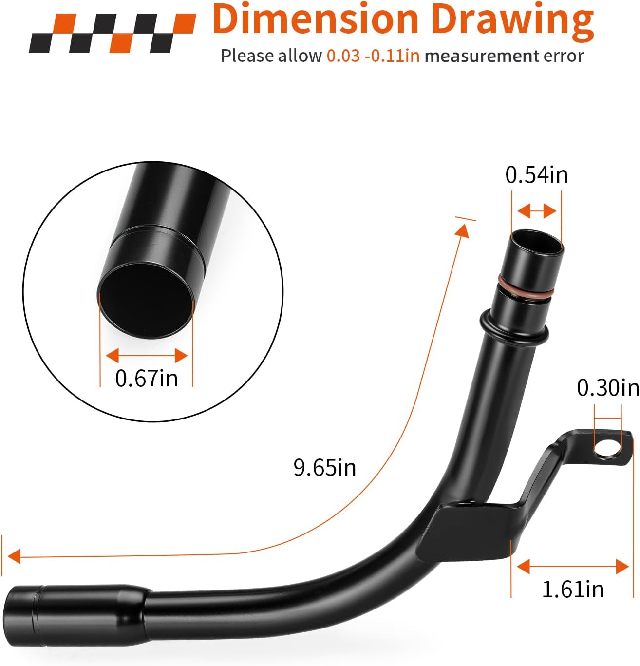 Oil Fill Tube For Polaris Sportsman 600 700 800 Sportsman MV7 RZR 800 S 4 Ranger 800 XP Crew 2005-2014 1202881
