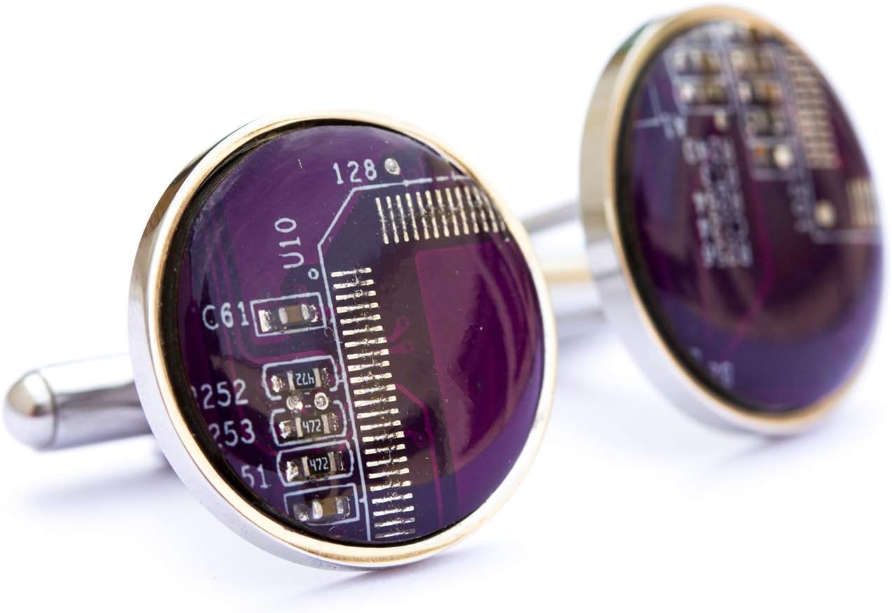 Circuit Board Cufflinks by ReComputing