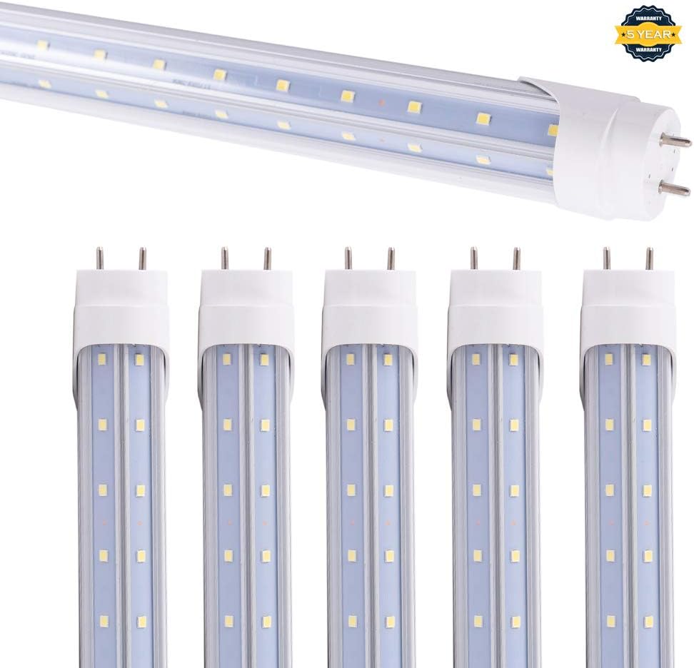 6 Pack Led T8 V Shaped 6FT 40W Tube Light with G13 Base ETL Listed