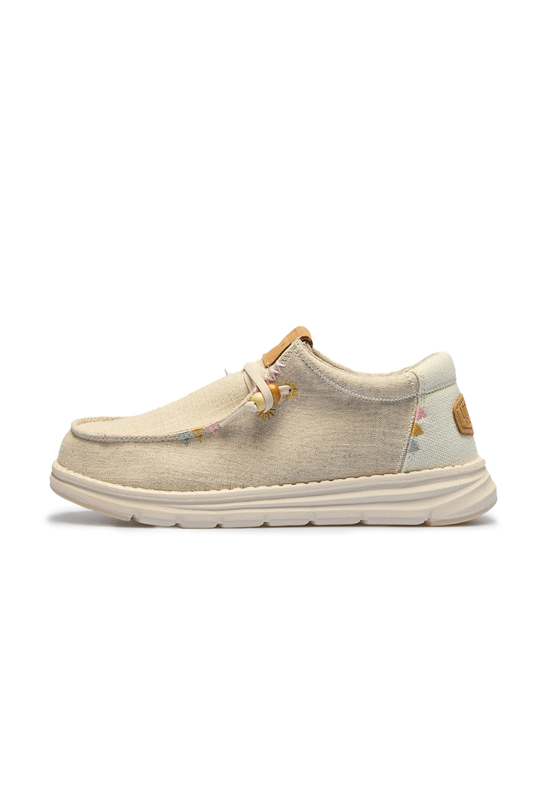 KOALA BAY | Mohave | Zapatos Casual Mujer Beige | Calzado Cómodo Tipo Mocasín | Zapatillas Urbanas Ligeras | Uso Diario Verano (Beige, Sistema Tallas Calzado EU, Adulto, Números, Mediano, 36)
