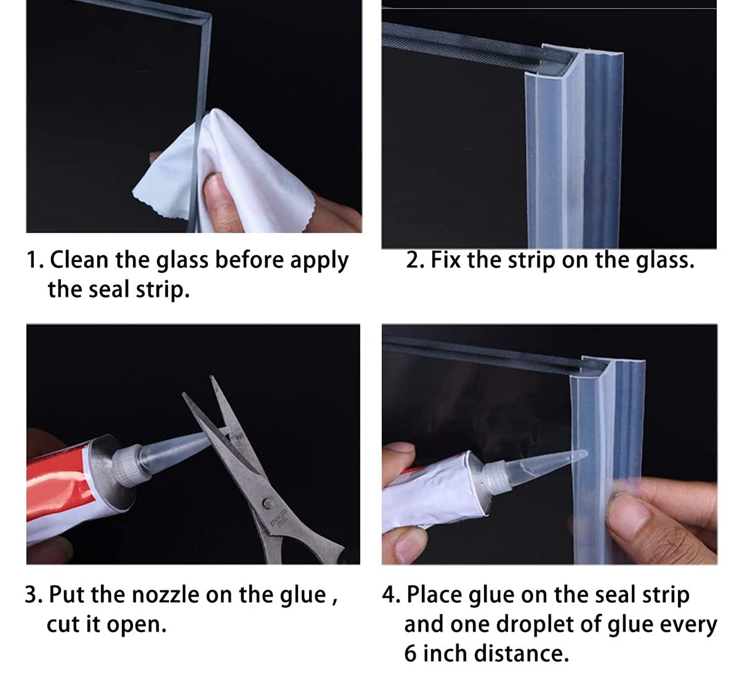 Joint Pare Baignoire,Joint Porte De Douche,Joint Porte Douche