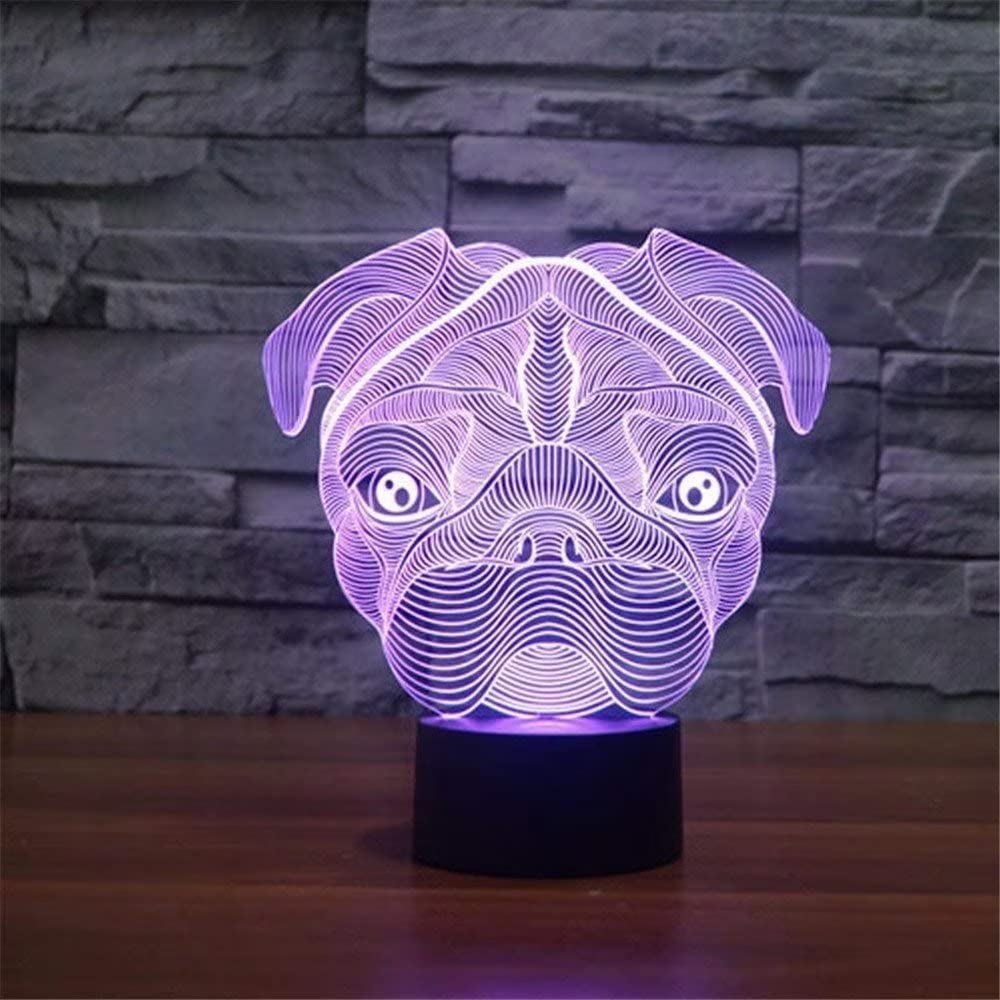 Lampada 3D Bitcoin Con Illusione Ottica – 7 Colori Touch, USB, Base ABS, Regalo Compleanno Natale - 3