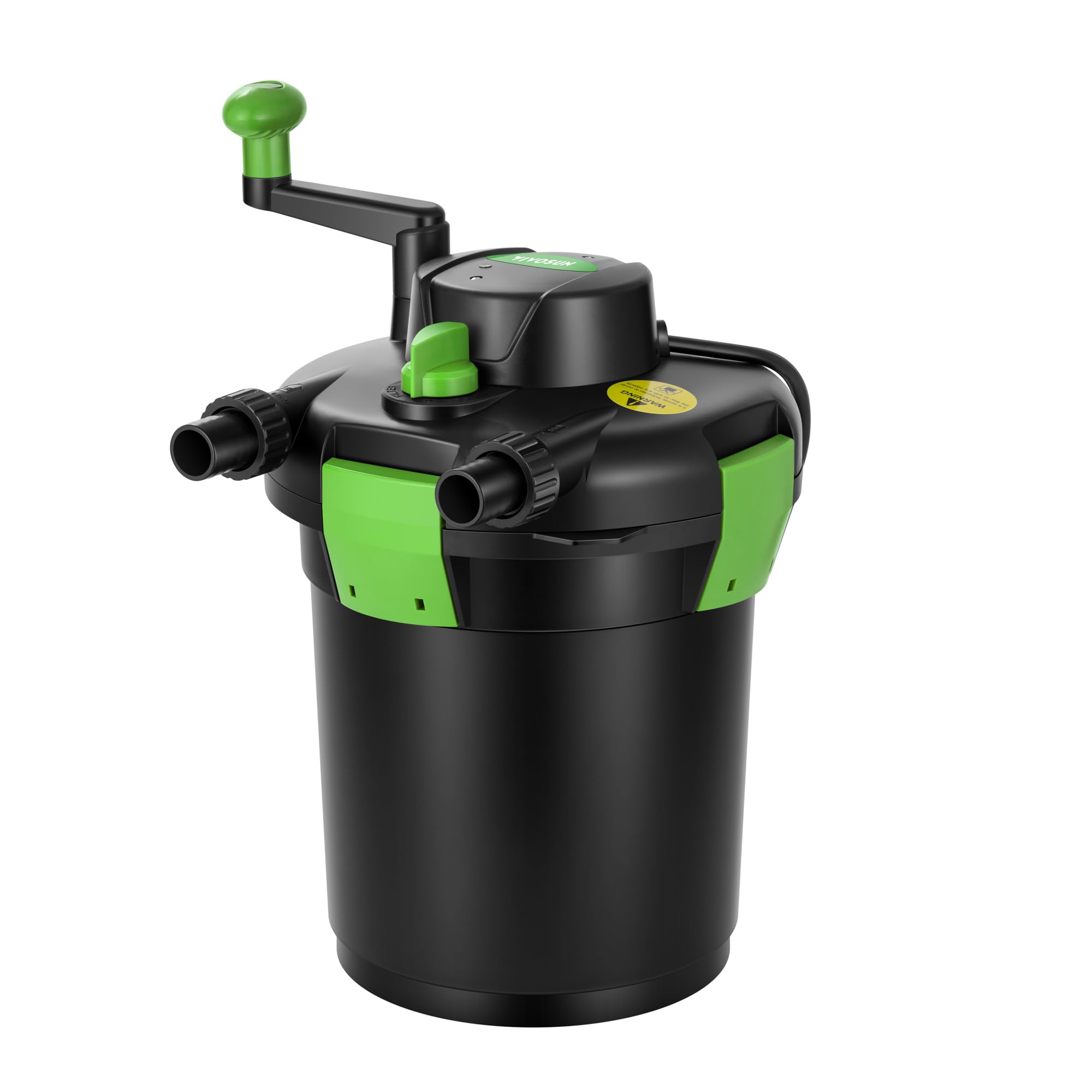 VIVOSUN Bio Pressure Pond Filter, up to 1050 Gallons, Pond Filter System with Convenient Cleaning Crank Handle, Easy to Clean, Ideal for Garden, Pool, Fishpond