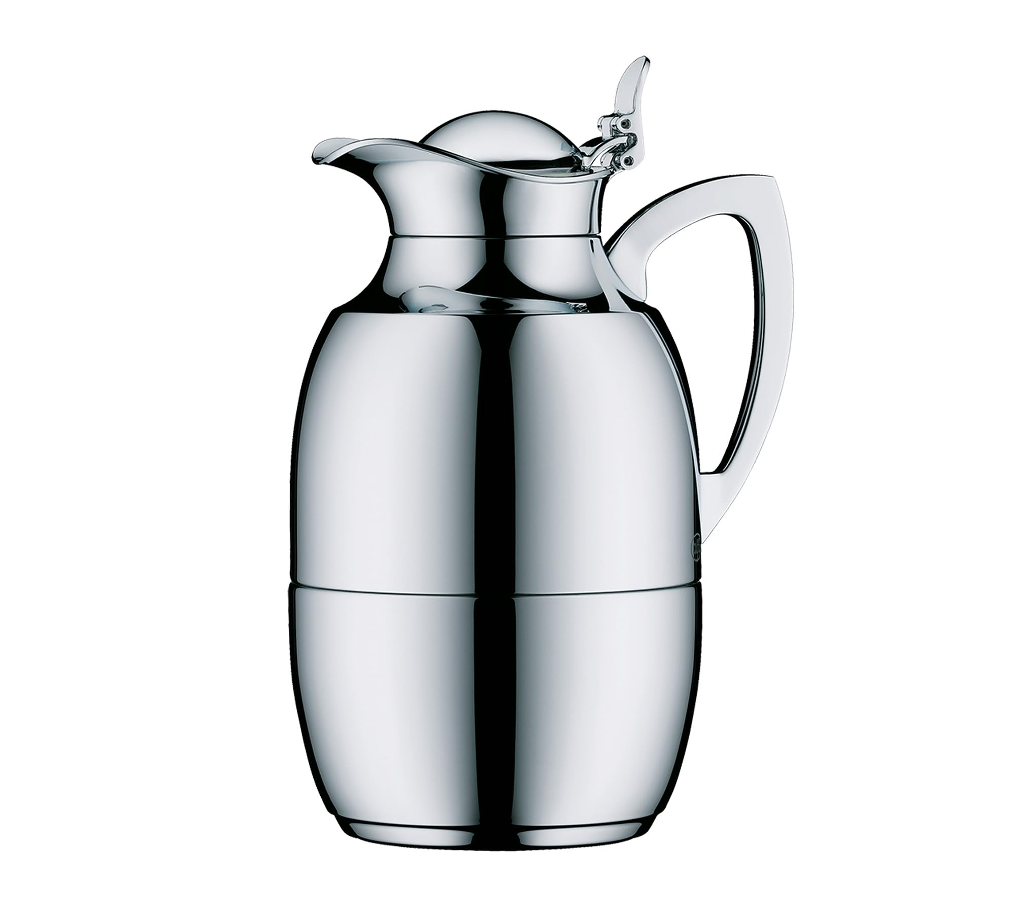 alfi JUWEL TT 1,0l, silber chrome plated, elegante Isolierkanne mit doppelwandigem Edelstahleinsatz, 12h heiß & 24h kalt, ideal als Kaffeekanne, Teekanne