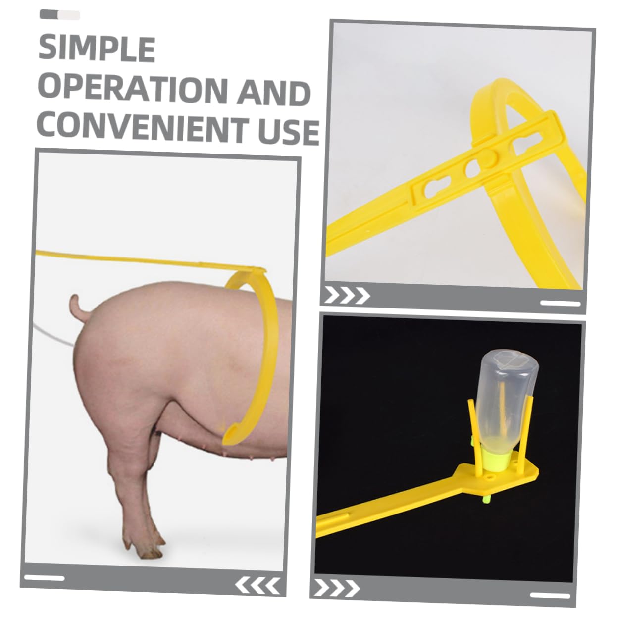 Toddmomy 2Pcs Pig Insemination Clip Holder Durable Artificial Insemination Rack for Sows High Efficiency Insemination Support Tool Prevents Backflow Suitable for All Breeding Needs