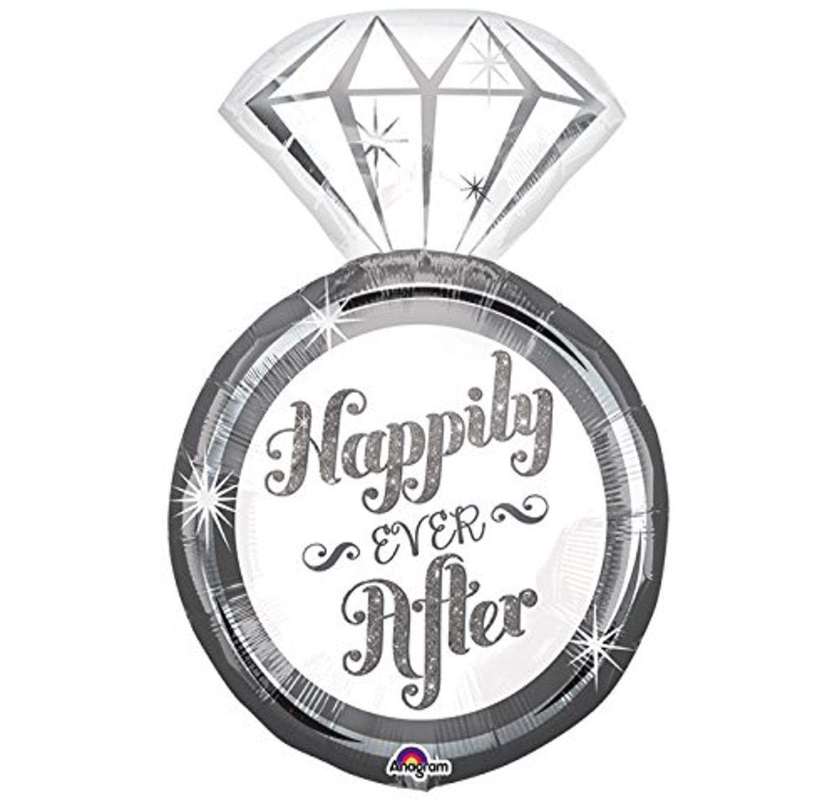 Amscan International 8.752.334,5 cm Happily Ever After Rin "Folienballon