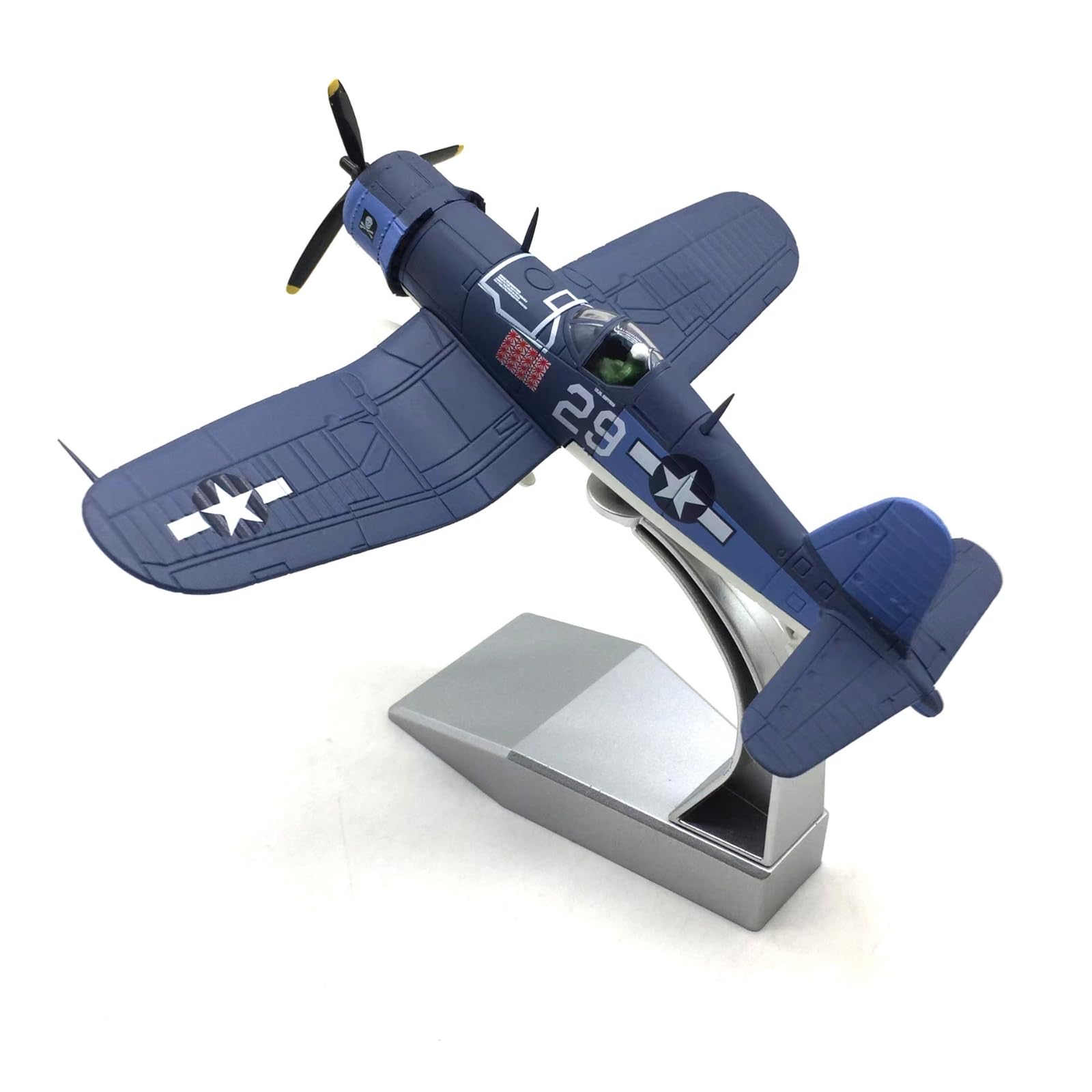 MagiDeal Aircraft Modello Aereo Modellino Aereo Aereo da Caccia Navale Miniatura in Lega con Linee Fedeli E Base Argentata Adatto per Collezione Ufficio Studio Salotto 1 72