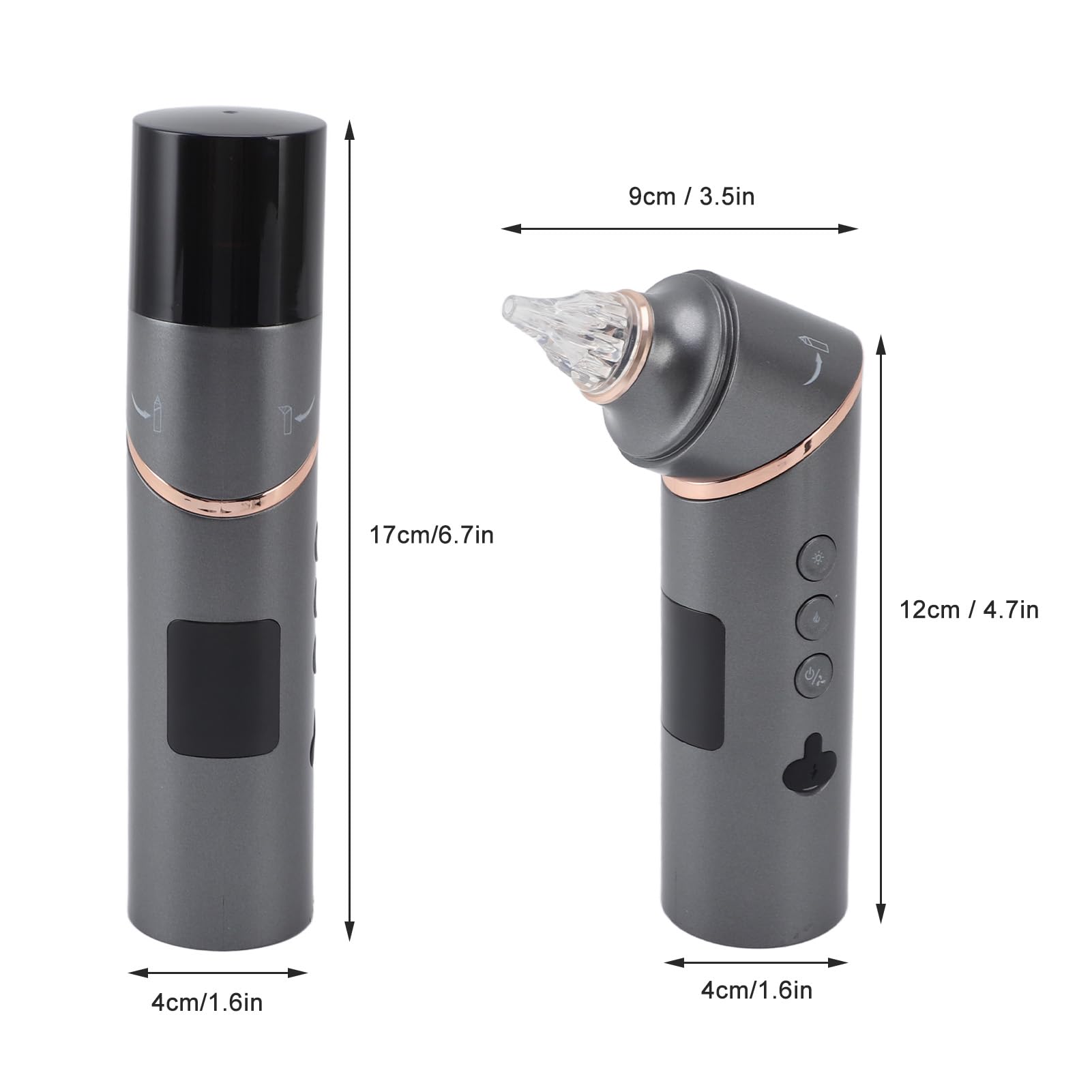 Suszarka do Uszu, Elektroniczna Suszarka do Uszu na Ciepłe Powietrze z możliwością ładowania Przez USB, Przenośne Urządzenie do Suszenia Wody w Uszach z funkcją Podświetlania na