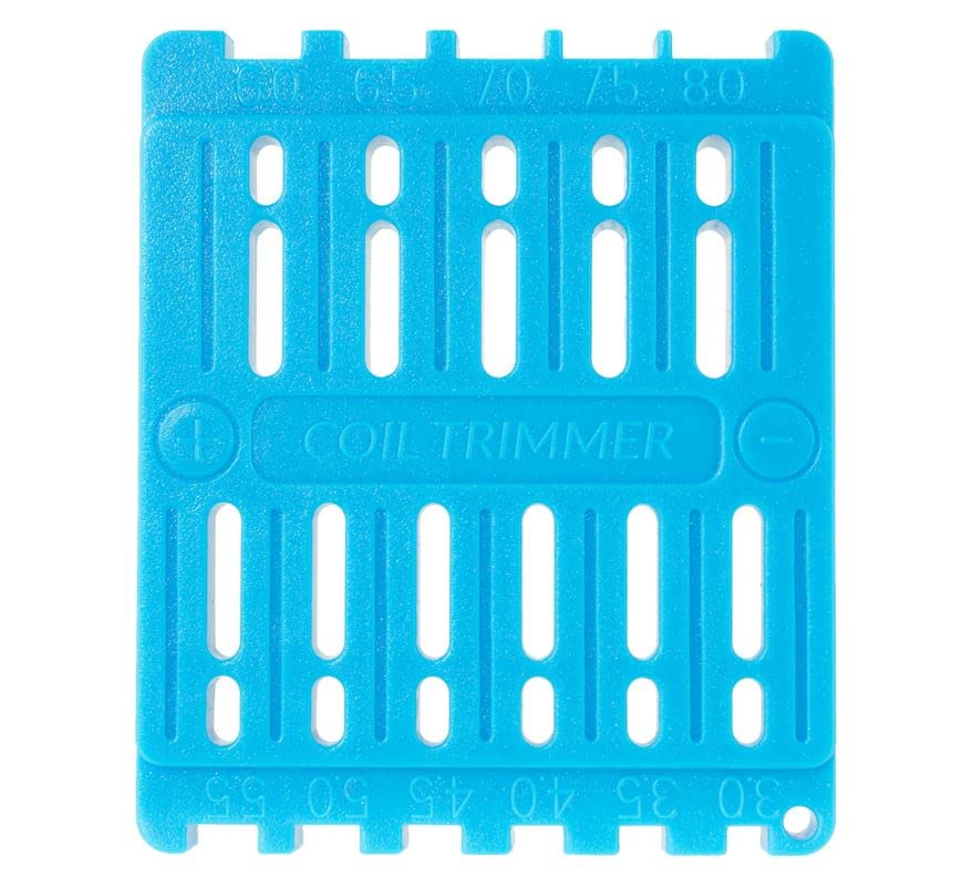 RMvaporstore Coil Trimming Cutting Tool for Prebuilt Wire Coil RDA RTA RBA Coil Ruler Trimmer （Blue）