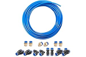 Pneumatic Tubing Blue PU Air Hose, 5/32" OD for Air Line Transfer Kit
