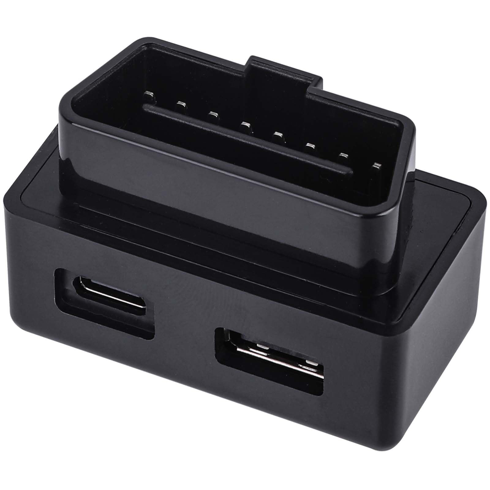 ZORKNOPT Car OBD2 to USB Power Adapter, DC12‑24V OBD to Type-C USB Female Adapter PD 30W OBD Car Charger for Mobile Phones, Tablets, Dash Radar Detector, Camera GPS, DVR