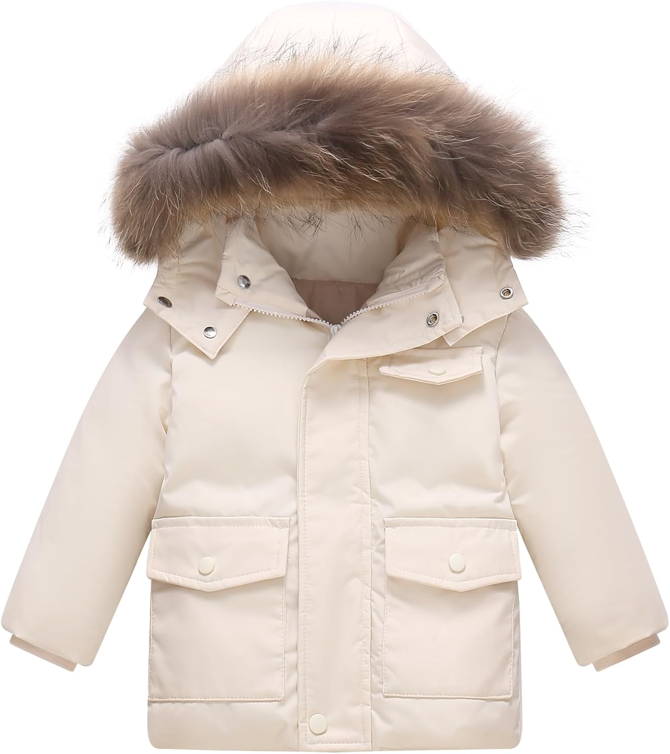 Toddler Winter Coat Baby Puffer Jacket Girl Hoodie Boy Snow Outerwear Clothes 5T