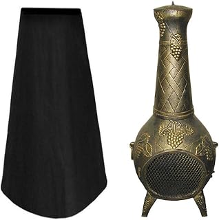 Chimenea Cover, Outdoor Patio Heater Covers Waterproof Protective Chimney Fire Pit Heater Cover for Outdoor Garden Backyard