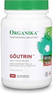 Organika Goutrin- Gout Relief Formulation, Reduce Uric Acid, Diuretic, 120 vcaps