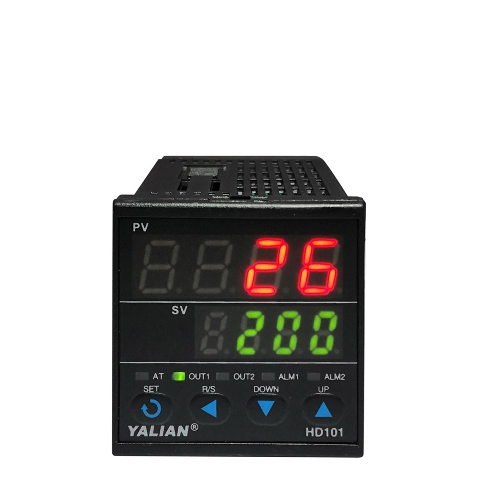 Dual Display Digital Temperature Controller Max Test Temperature 1372 °C Thermoregulator with Alarm Relay Output(HD101)