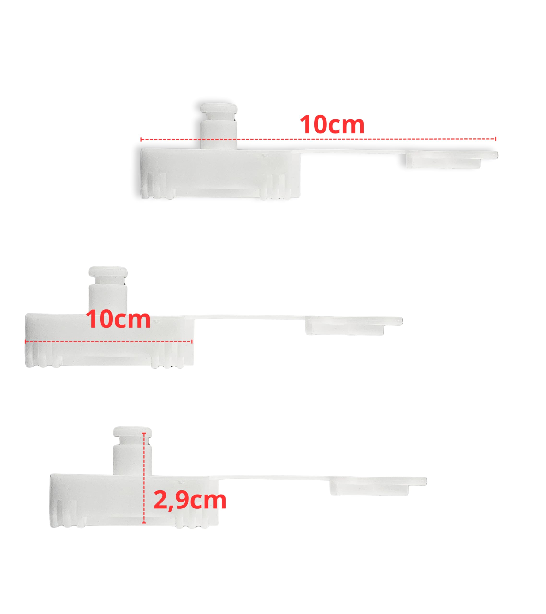 1neiSmartech Set 2 Clip Riparazione Regolatore Alzacristalli Finestra Porta Anteriore Destra e Sinistra Compatibile Con Alfa Romeo 147 2000–2010 Ricambio Aftermarket per Finestrino