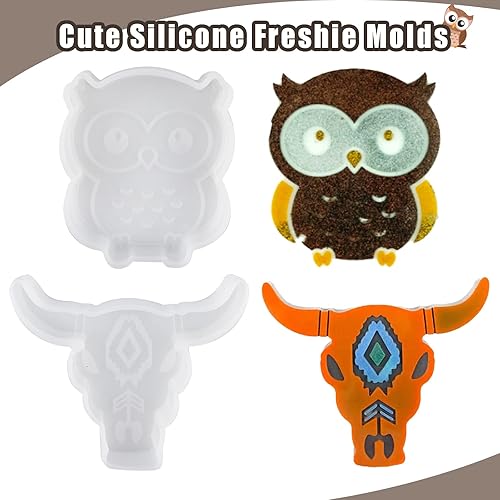 Miniatura 4 de 4 pcs Silicone Freshie Soap Molds for Homemade Craft Soap Mold, Cake Chocolate Mold ＆ Ice Cube Tray