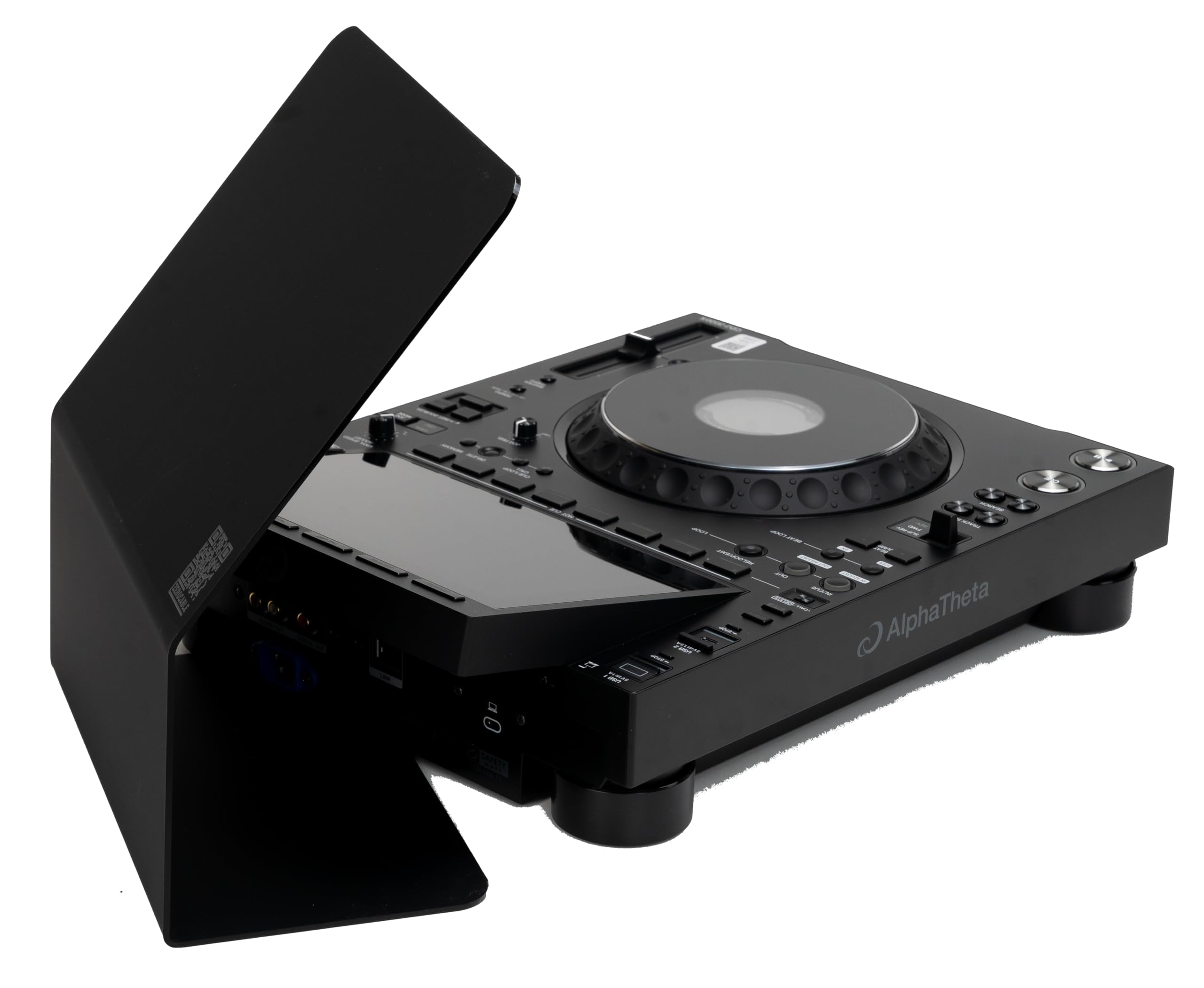 DJ Sun Cover kompatibel mit Alphatheta CDJ 3000X Integrierter Cable cover für klare Sicht und Kabelmanagement, Sunshield, Made in Germany