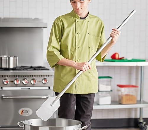 Miniatura 2 de Paleta mezcladora de acero inoxidable de 54 "- Paleta de agitación larga para cocinar en lotes grandes, espátula para preparar mango para cocinar