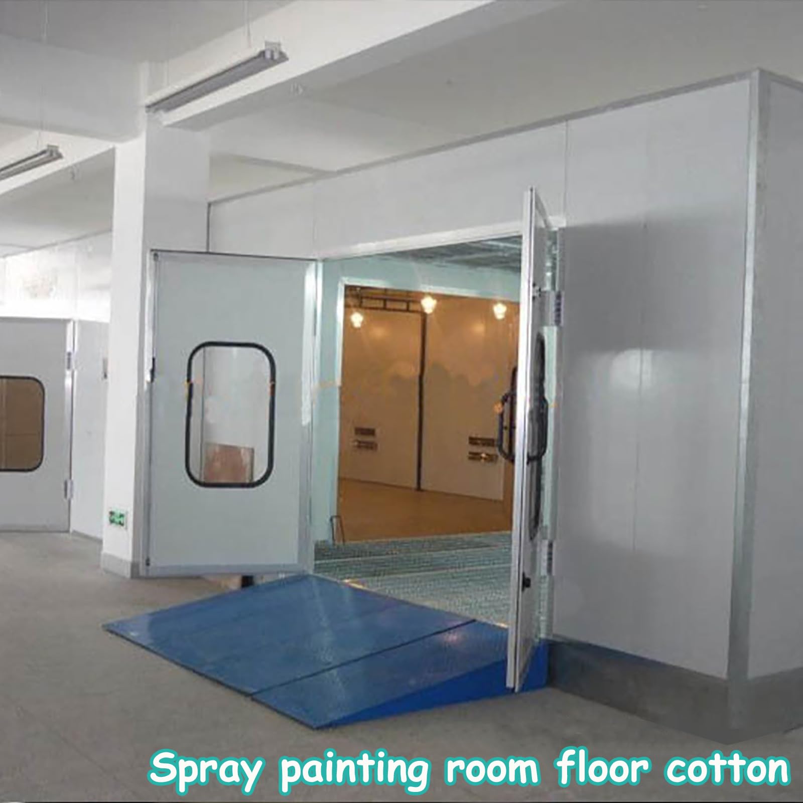 Filtros de Cabina de Pintura,Filtros De Ventilación De Fibra De Poliéster,Doble Capa Filtro de Cabina de Pulverización Fuerte Adsorción Filtro de Cabin(Size:1.96x65.6ft(0.6x20m),Color:Thickness: 60mm)