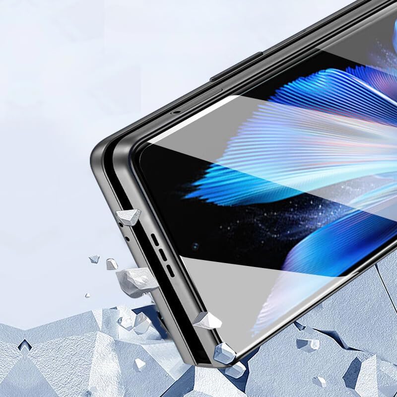Image of STP FEEL Uv Advanced Tempered Glass Screen Protector Guard Compatible For Vivo X Fold 3 Pro 5G Cellphone (8.02 Inch,Pack Of 1) Full Adhesive Uv Curved Case Friendly Hd+ Clarity