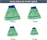 Vista 4 de Arkwright - Repuesto de cabezal de trapeador de microfibra, resistente, sin pelusas, súper absorbente y seguro para blanqueador, esencial