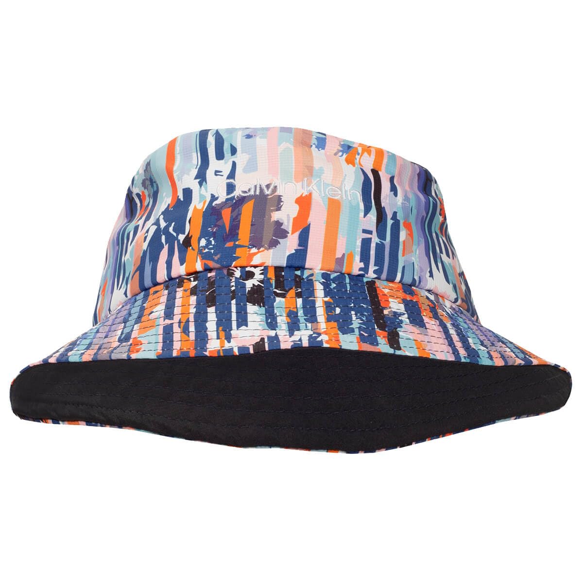 Calvin Klein (One Size, Glitch Print) Mens Deanrock Moisture Wicking Quick Drying Golf Bucket Hat