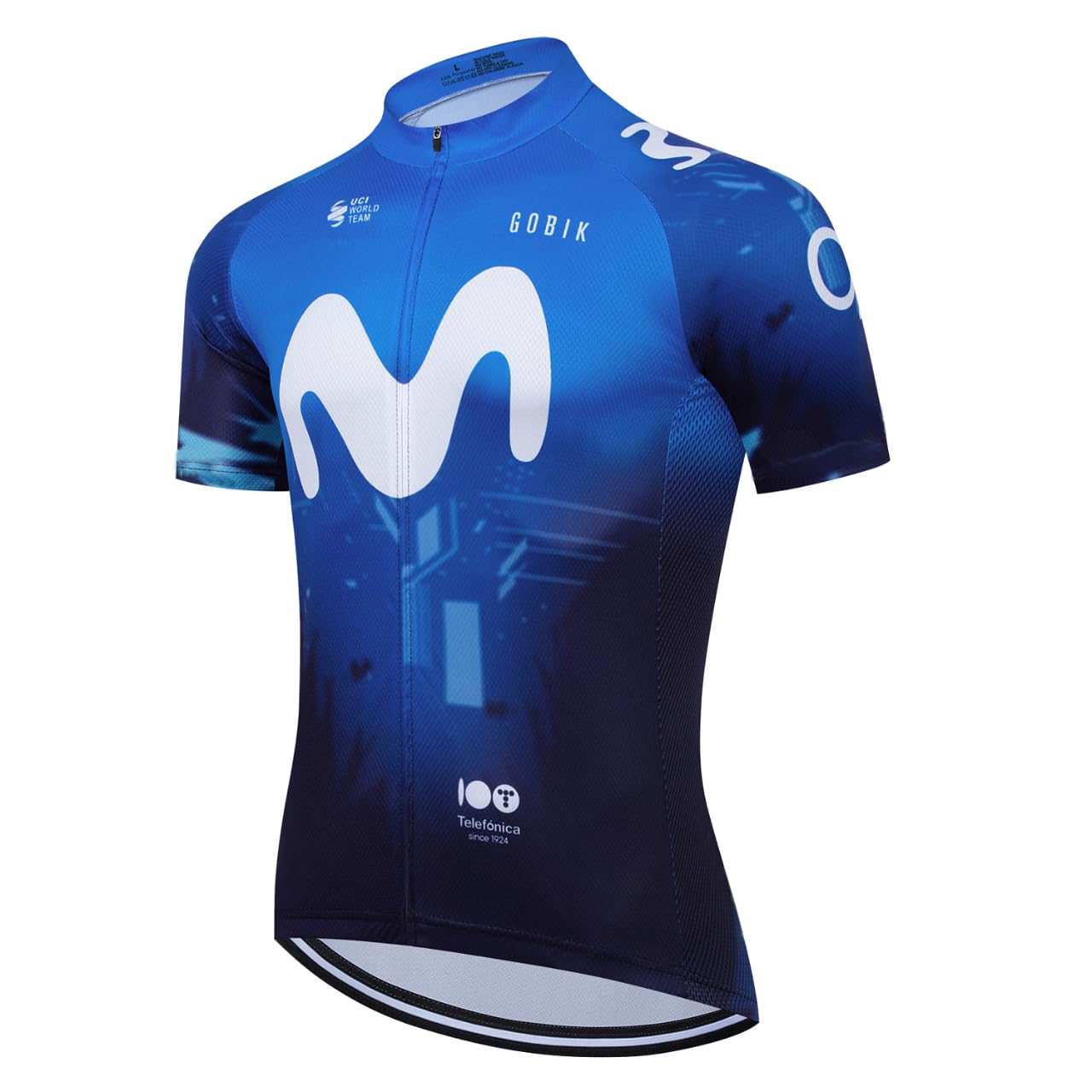 Men's Cycling Bike Jersey Short Sleeve Biking Shirt with 3 Rear Pockets + Zipper Pocket Breathable Quick Dry Bicycle Jersey