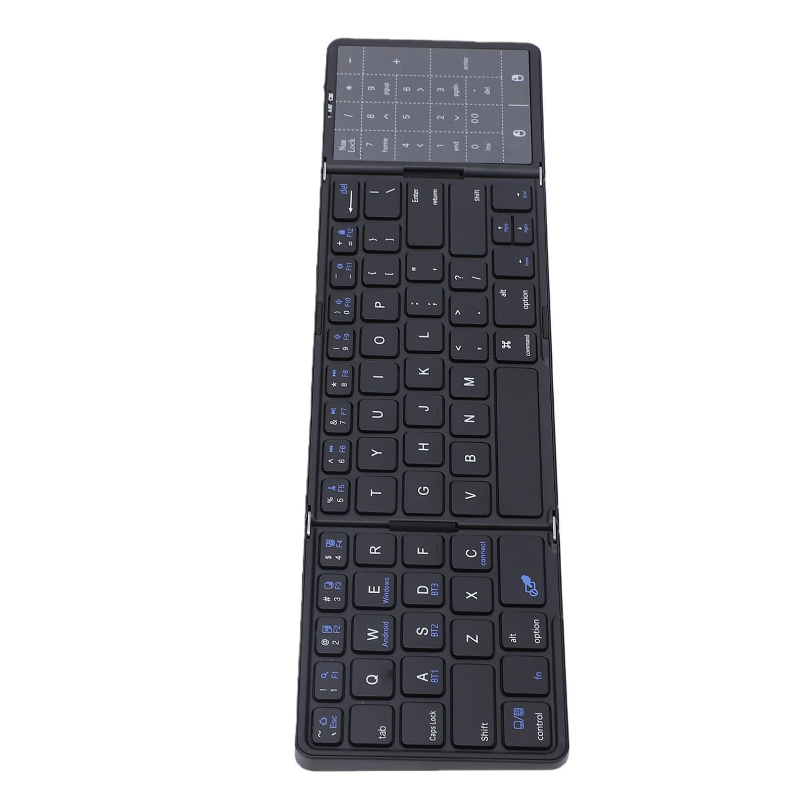 Tastiera Bluetooth Pieghevole con Touchpad Ricaricabile 3 Dispositivi Gesti Multi-touch Batteria 60H per Laptop PC Tablet Smartphone (#1)