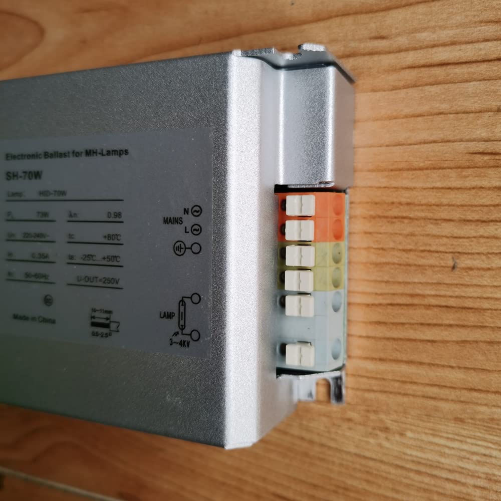 SH-70 W, 220 V, reattori elettronici HID ad alta efficienza energetica, per lampade MH, alogenuri metallici