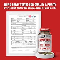 Vista 9 de Turkesterona benevolente con Tongkat Ali y BioPerine (absorción máxima) - Suplemento de turkesterona de 8,000 mg de pureza más alta para hombres