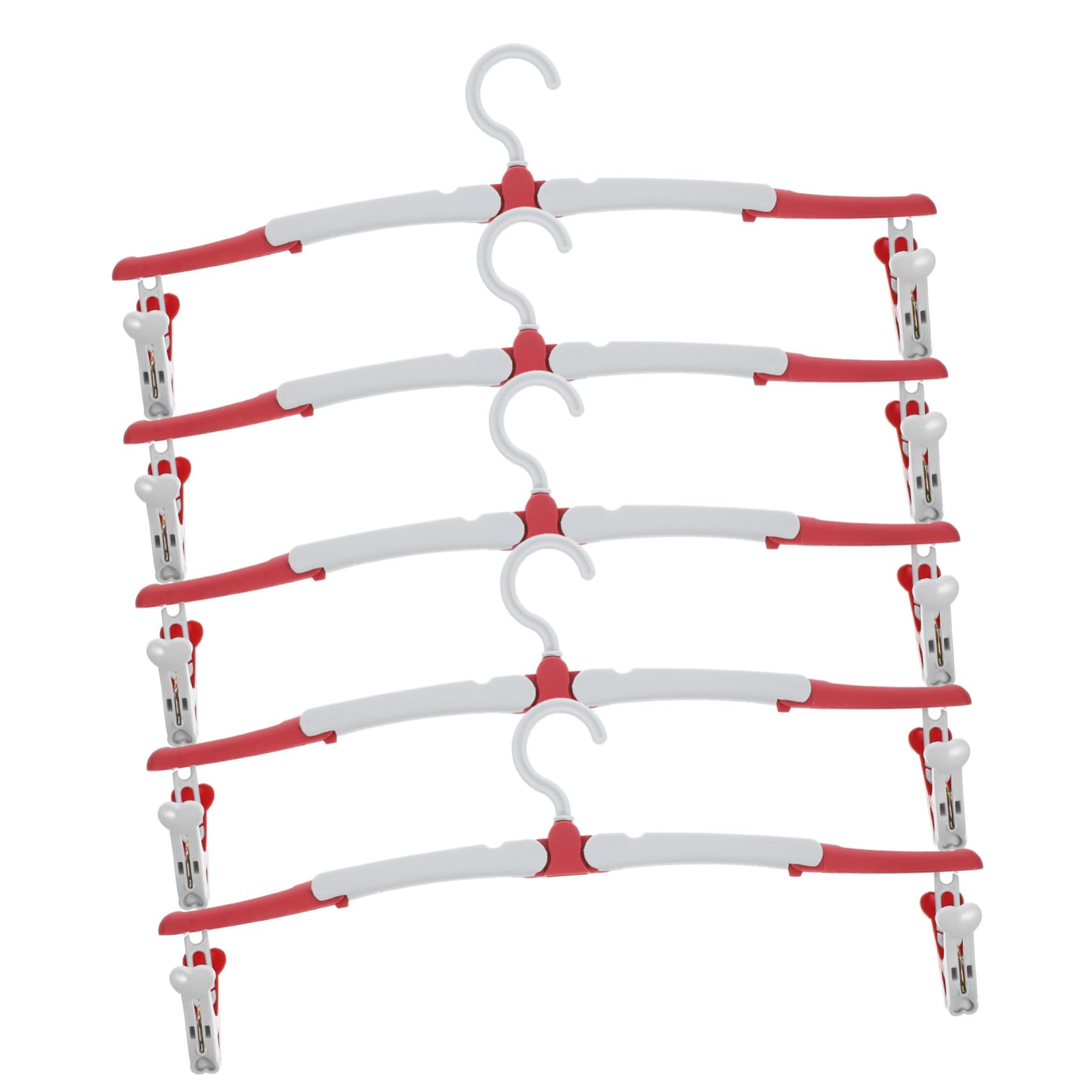 SOLUSTRE 20pezzi Grucce Da Viaggio Pieghevoli Appendini Leggeri e Resistenti Per Asciugare Vestiti Viaggio Design Salvaspazio Con Clip Per Pantaloni e Gonne Per Campeggio e Uso Quotidiano