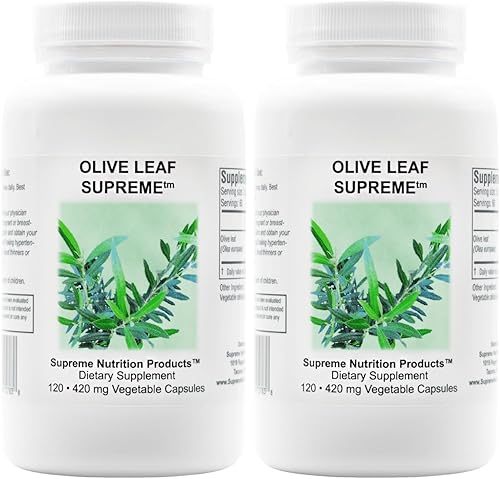 Miniatura 2 de Supreme Nutrition Olive Leaf Supreme, 120 cápsulas vegetarianas de hoja de olivo pura