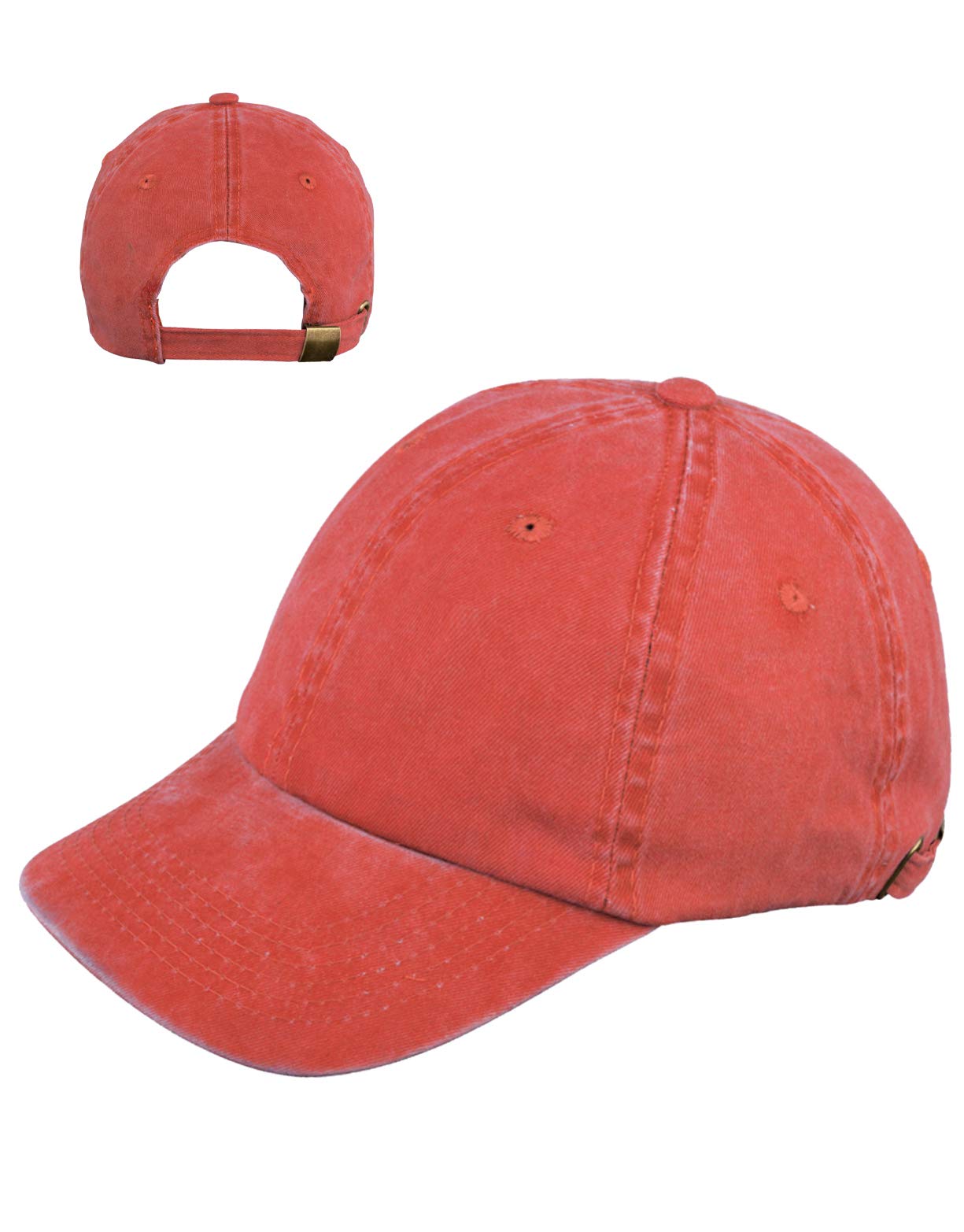 Washed Cotton Baseball Cap Hat for Women Men Vintage Dad Hat Casual Sports Cap