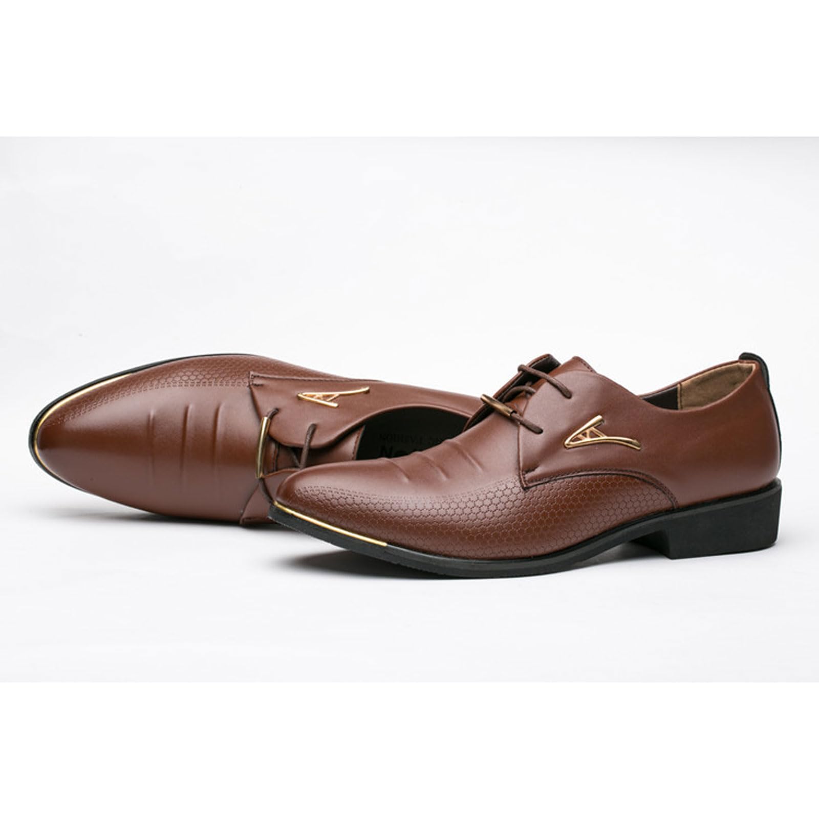 Scarpe Oxford Eleganti da Uomo, Scarpe Stringate, Scarpe Brogue da Uomo, Scarpe Derby Formali da Lavoro, Scarpe Classiche