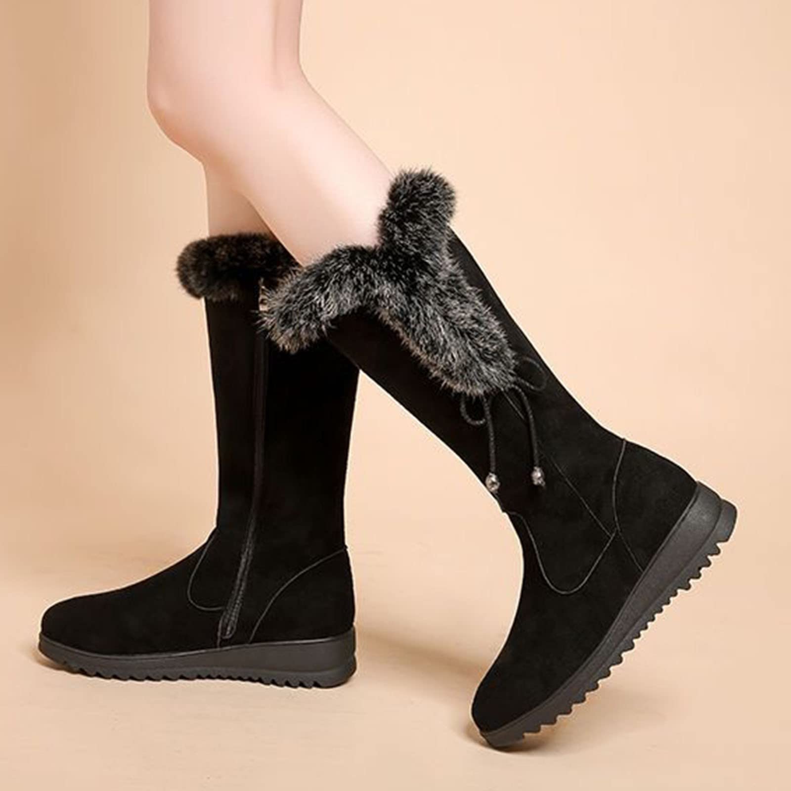 Stivali Estivi Donna Fashion in Pelle Antiscivolo Laterale E Lacci Motivo Stampato a Stivali da Giardino Texani Generisch Stivaletti da in Pelle Antiscivolo Scarpe da Donna