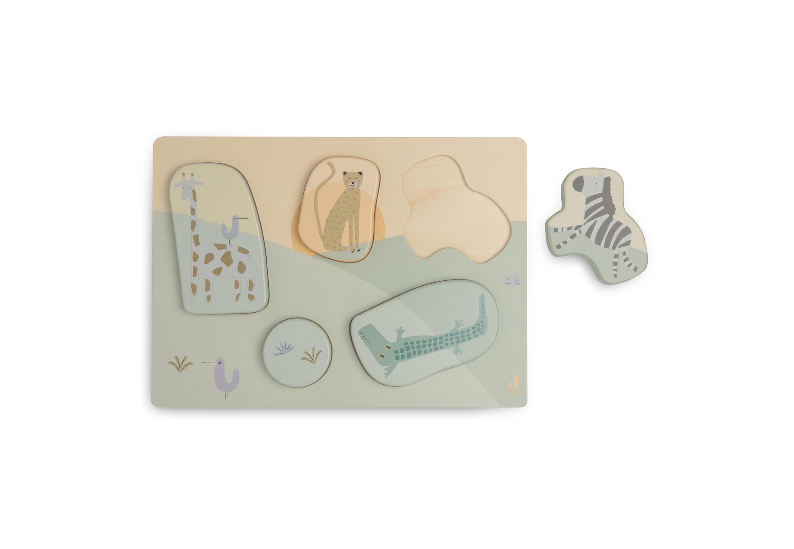 Jollein 105-001-67090 Wooden Puzzle, 5 piezas - Image 3