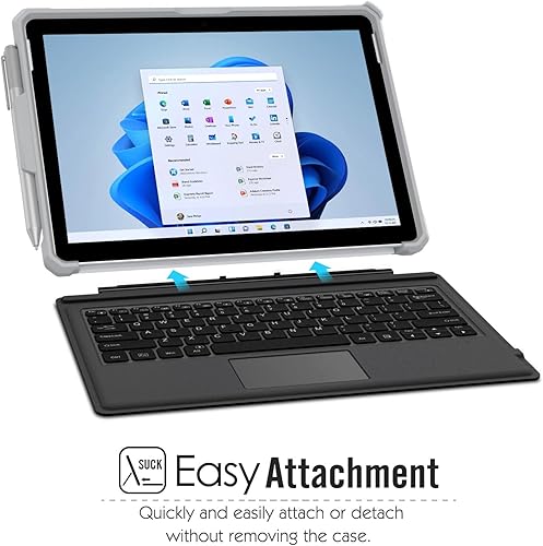 Miniatura 6 de MoKo Funda compatible con Microsoft Surface Go 4  Surface Go 3  Surface Go 2  Surface Go Funda protectora todo en uno con soporte para bolígrafo