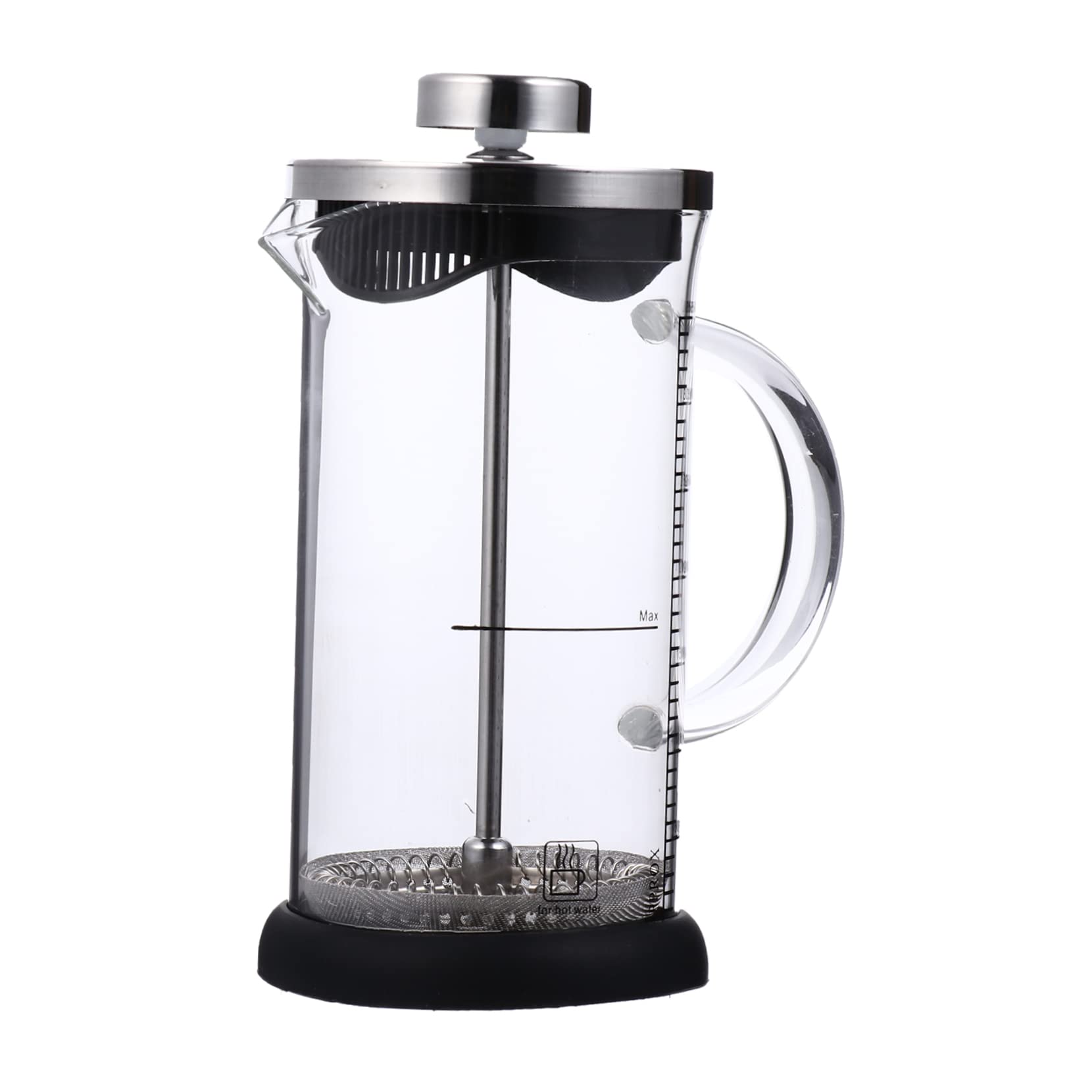 SOLUSTRE 1pc Stainless Steel Teapot with Filtration Lid Coffee Press for Tea for Home Office Use present for Friends Family