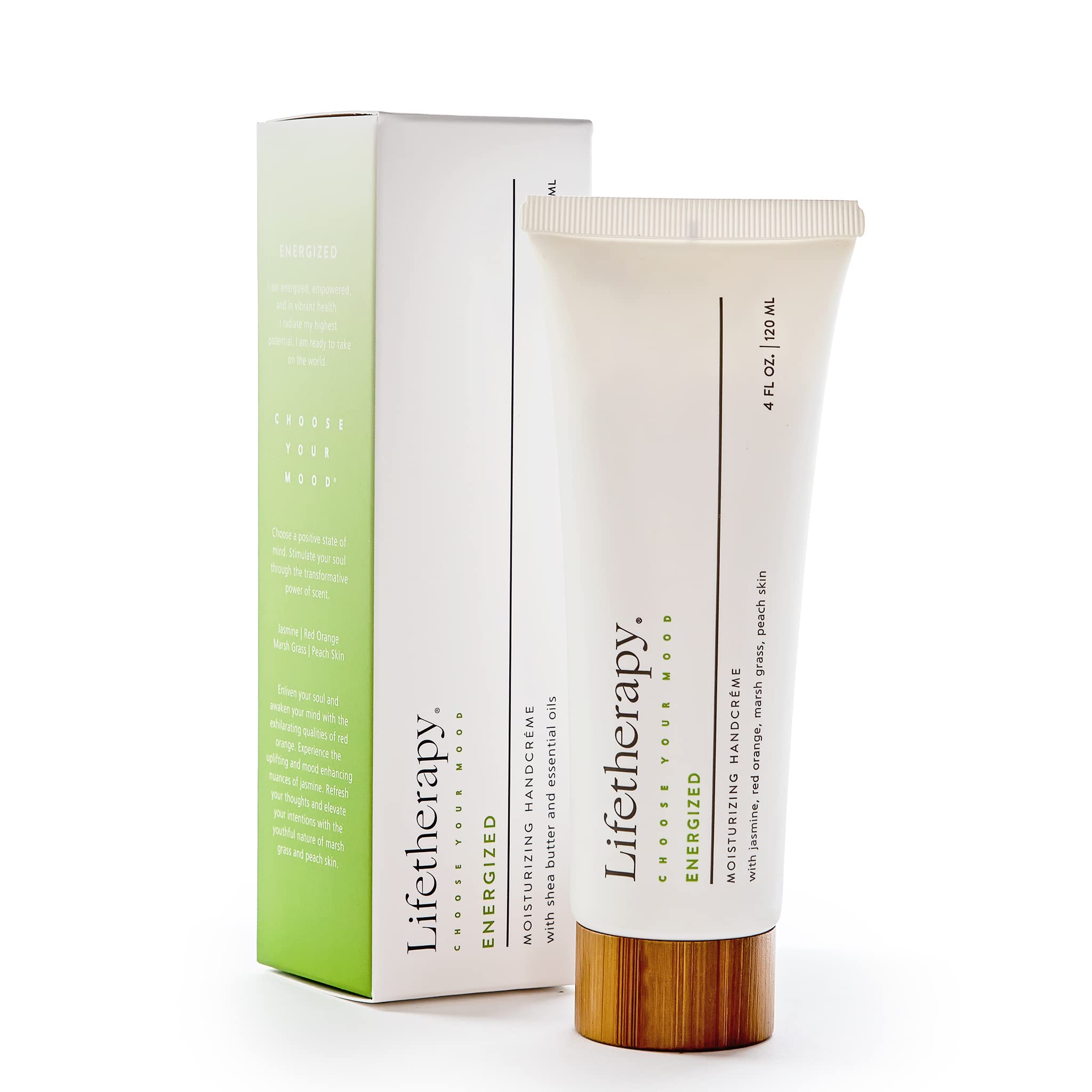 LifetherapyMoisturizing Handcreme | Non-Greasy, Fast-Absorbing Olive Oil Hand and Nail Creme (Energized)