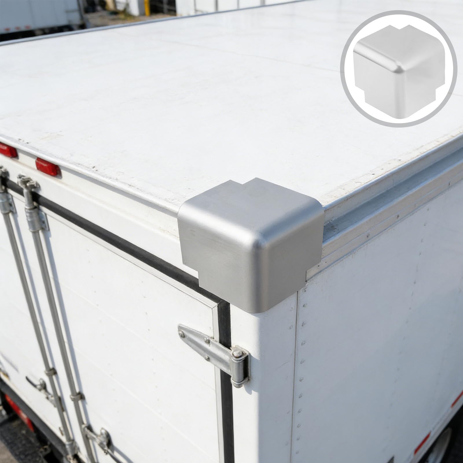 Operitacx 2 Piezas Protector de Esquinas de Aleación Resistente Deformación Intemperie para Cajas y Bordes de Camión