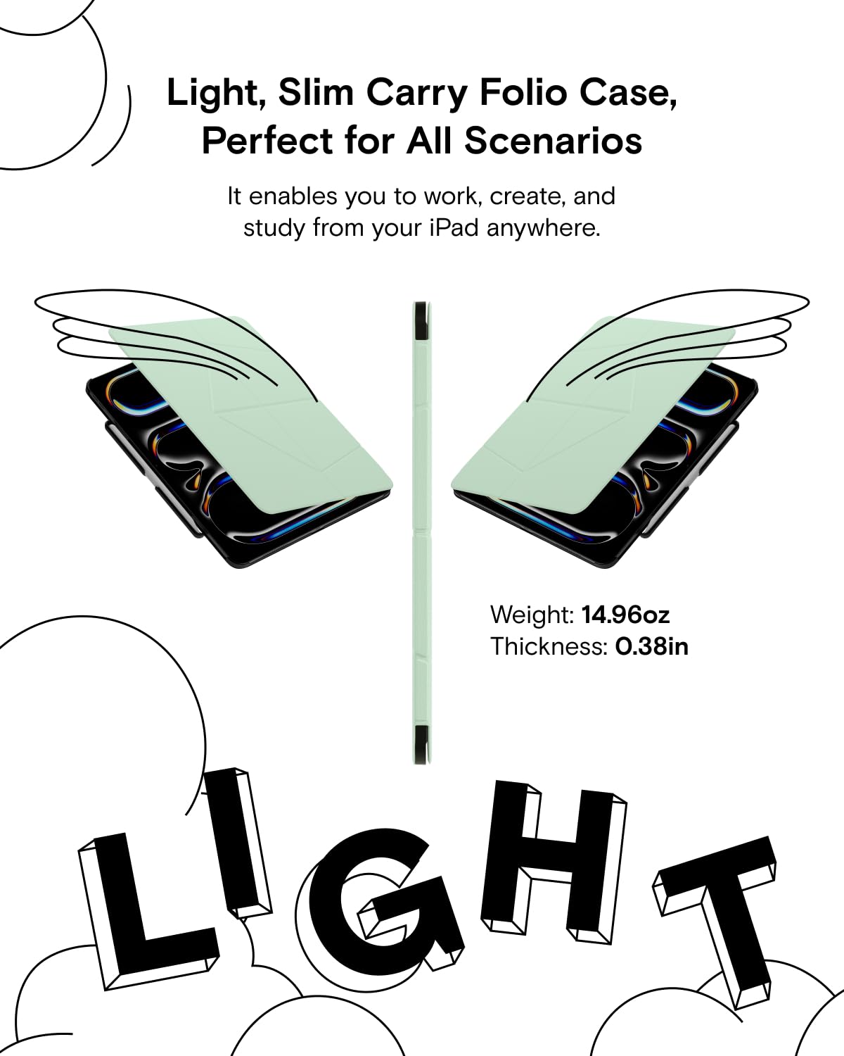 Amazon.com: MOFT Folio iPad Pro 13 inch (M4) Case with