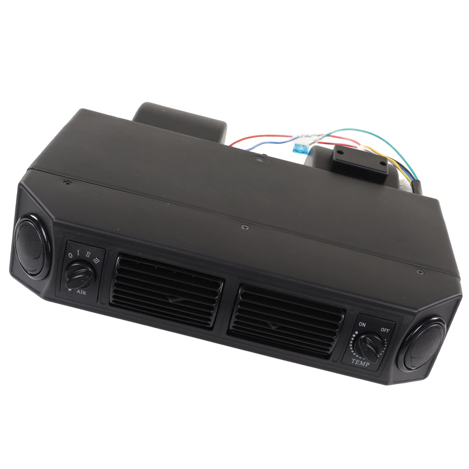 Evaporador de Aire Acondicionado, 3 Velocidades 12V/24V Universal Bajo el Salpicadero AC Aire Acondicionado Evaporador Kit con salidas de ventilación para RV Autocaravanas Camiones (24V)