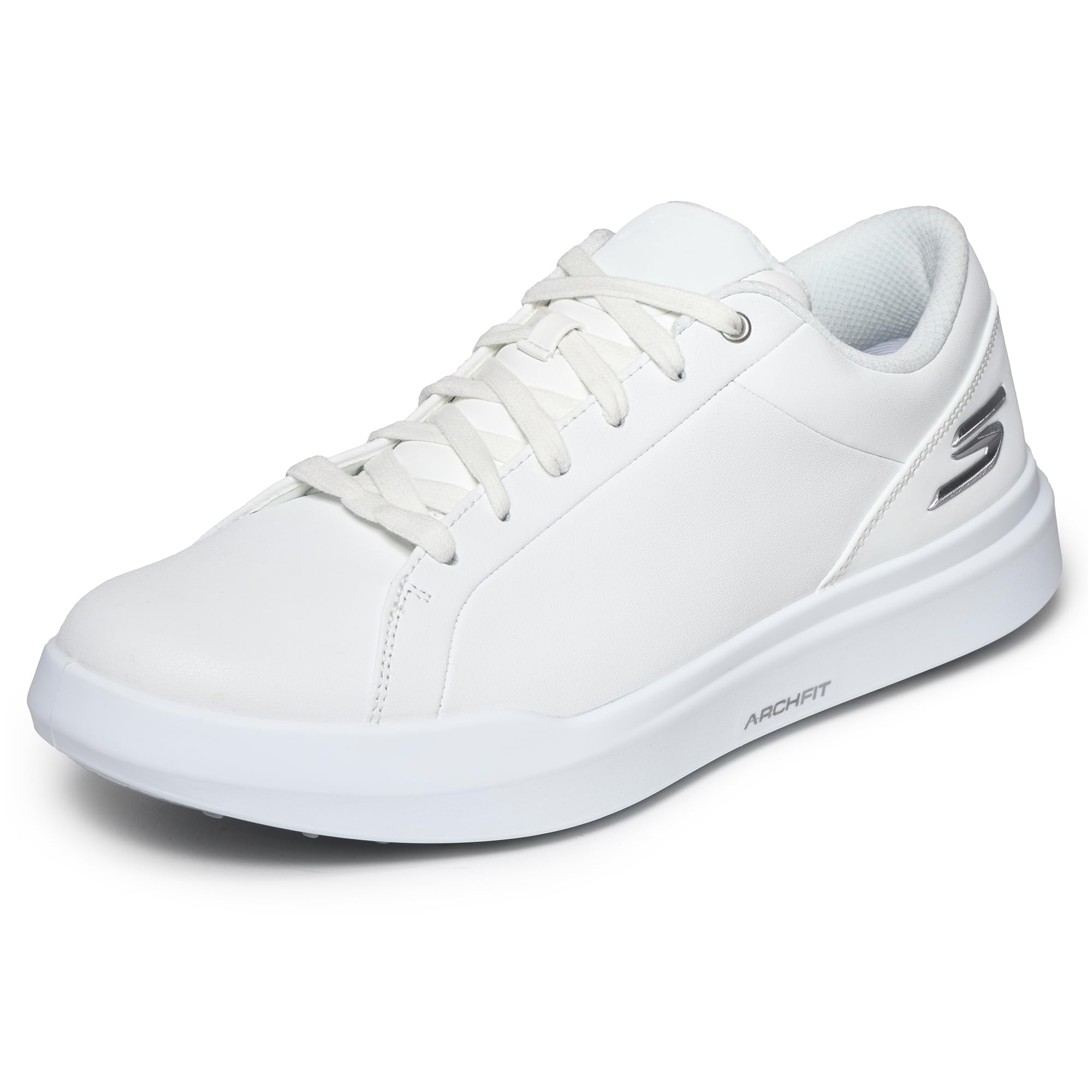 Skechers Men's Drive 6 Arch Fit Golf Shoe, White, 10.5 UK