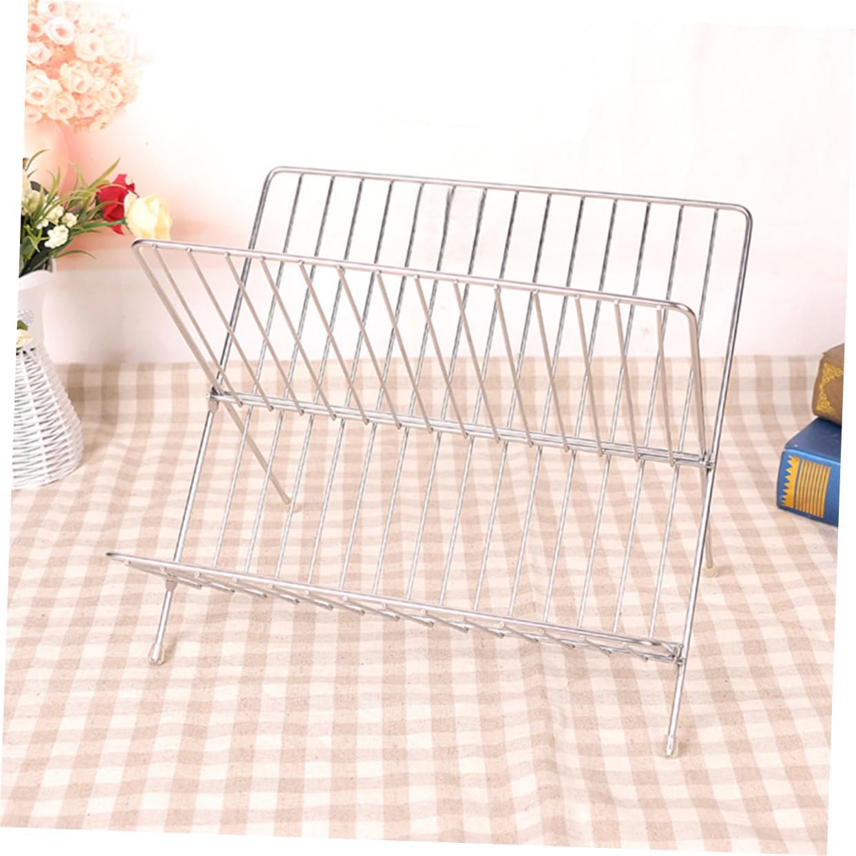 Zerodeko 1pc Kitchen Storage Rack Dish Racks for Kitchen Counter Draining Bowl Dish Organizer