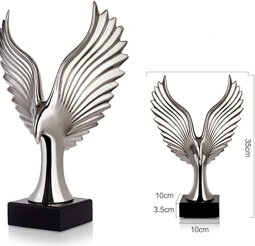 Miniatura 3 de Doradoplata creativa decoración del hogar águila ala estatua moderna abstracta escultura halcones figura elegante oficina adornos